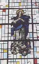 Stained Glass window of Our Lady