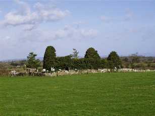 View of Dunaman graveyard