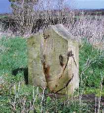 Wooden Headstone in Dunaman graveyard
