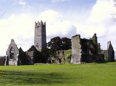 Ruins of the Franciscan Friary in Adare Golf Course
