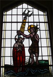 Stained Glass Window at the back of Ardagh church