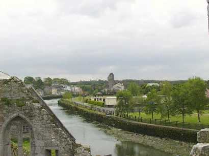View of Askeaton from Askeaton Abbey