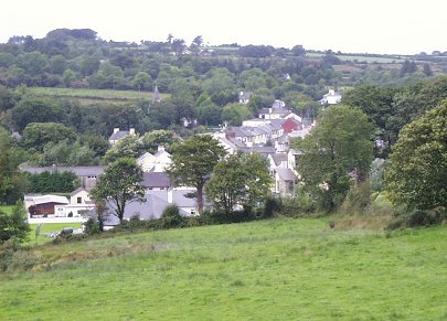 View of Athea from Athea Mass Rock