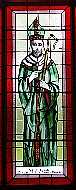 Stained Glass Window of Saint Patrick
