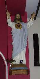Statue of the Sacred Heart in Athea Church