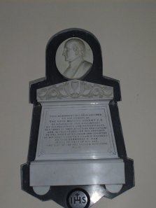 Plaque to Bishop D. J. Hennessy