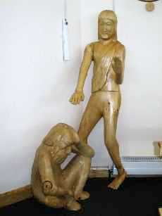 Jesus healing the wounded man