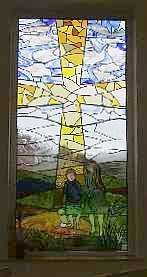 Stained Glass Window of the Holy Family
