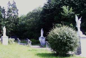 Statues at the entrance to Cratloe grotto