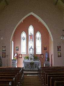 Altar in Croagh Church