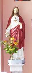 Statue of the Sacred Heart in Croagh Church