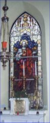 Stained Glass Window of the Sacred Heart in Croom  Church