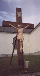 Crucifix outside Knockea Church