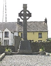 Celtic Cross in memory of those who died in the cinema fire