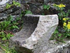 Holy Water Font in Killagholehane Church Ruin