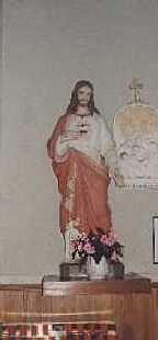 Statue of the Sacred Heart in Feenagh church