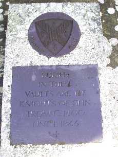 Plaque commemorating the Knights of Glin