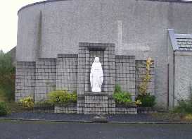 Grotto outside Holy Family Church