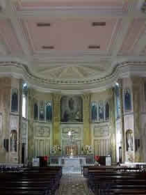 Altar in the Sacred Heart church