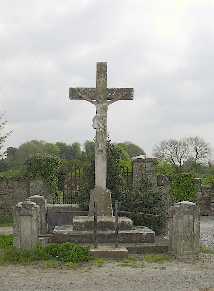 Cross outside Castletown graveyard