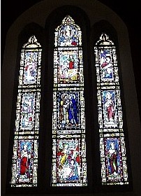 Stained glass windows in Pallaskenry church