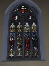 Left Stained glass windows at Kilfinane