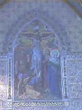 Crusifixtion Mosaic decoration in Kilmallock church