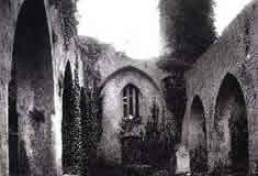 Old photo of interior of SS Peter and Paul church