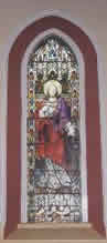 Stained glass window of the Sacred Heart