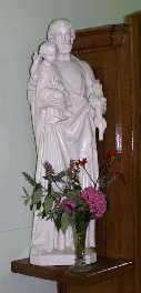 Statue of Joseph and Child in ballyhahill church