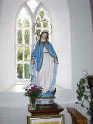 Statue of Mary in Feohanagh church