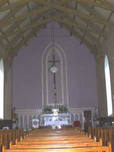 Altar in Monagea church