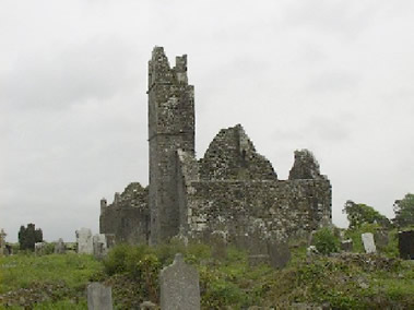 Ruins on the site of St Nessan's monastery