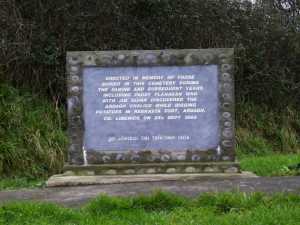 Plaque in memory of Paddy Flanagan