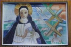 Painting of St Brigid