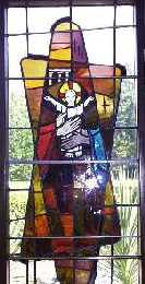 Stained Glass Window of the Holy Family