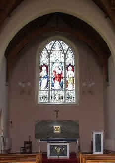 Altar in Meelick church