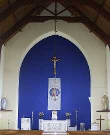 Altar in Parteen church