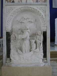 Carving on Lectern in Parteen Church