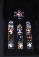 Stained Glass windows behind main altar in Rathkeale church