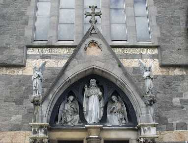 Detail above doorway of Redemptorists' church