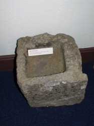 Holy water font in the De Valera Museum