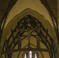 Crucifix above high altar