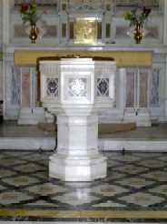 Baptismal font from St Mary's church