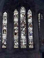 Stained glass windows in St Mary's Cathedral