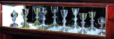 The chalices and ciboria of St Michael's