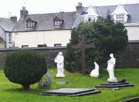 Crucifixion scene outside St Munchin's church