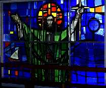 Stained Glass window of Christ the Redeemer