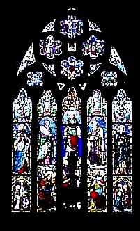 Stained Glass window of the Transfiguration