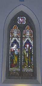 Stained Glass window Of the Virgin Mary and St Joseph